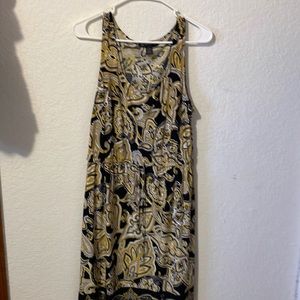 Black and yellow summer dress